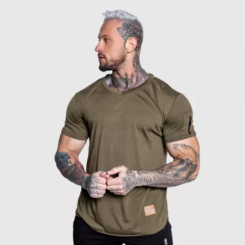 Pánske tričko Iron Aesthetics Stylish, vojenská zelená