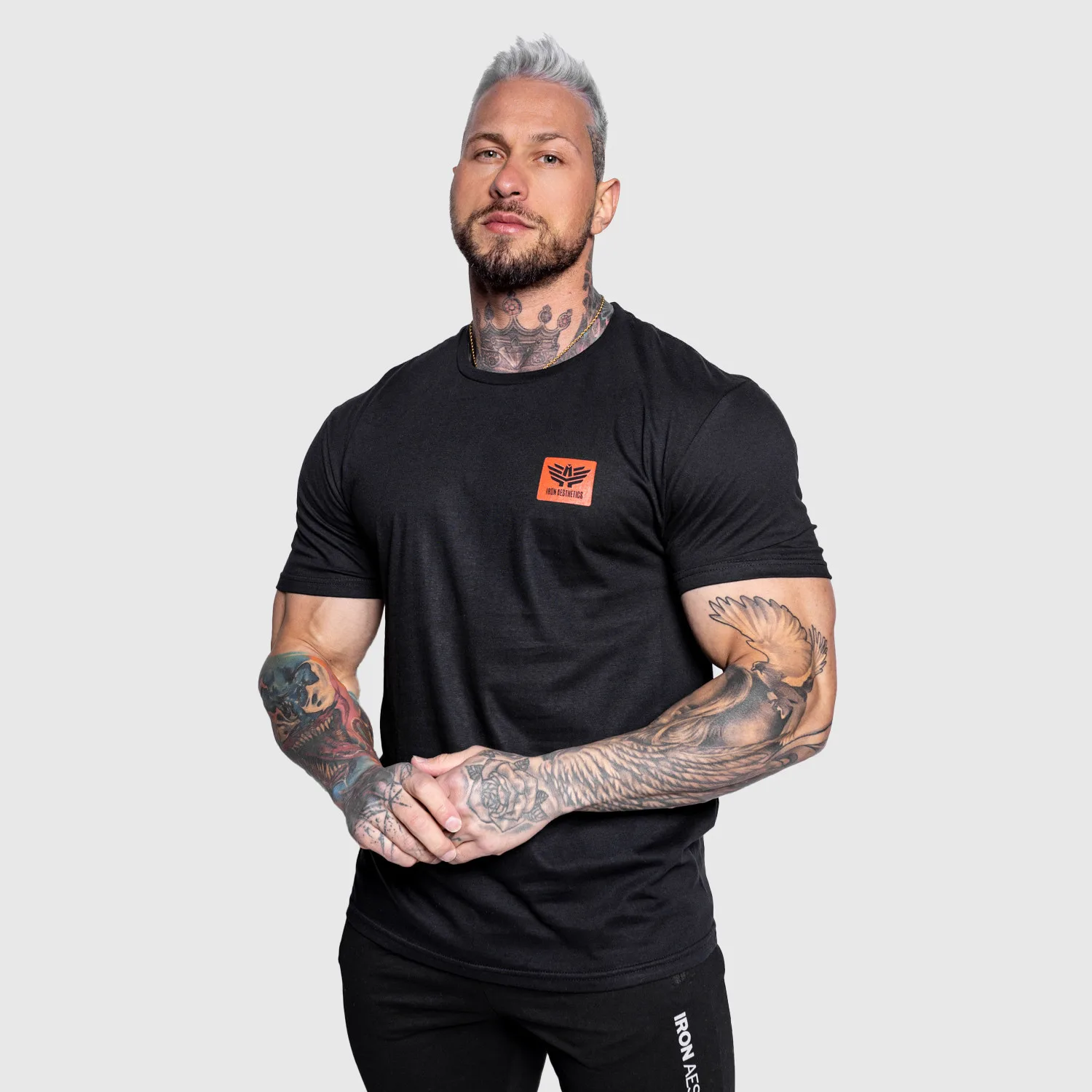 Pánske športové tričko Iron Aesthetics Quick, čierne-1