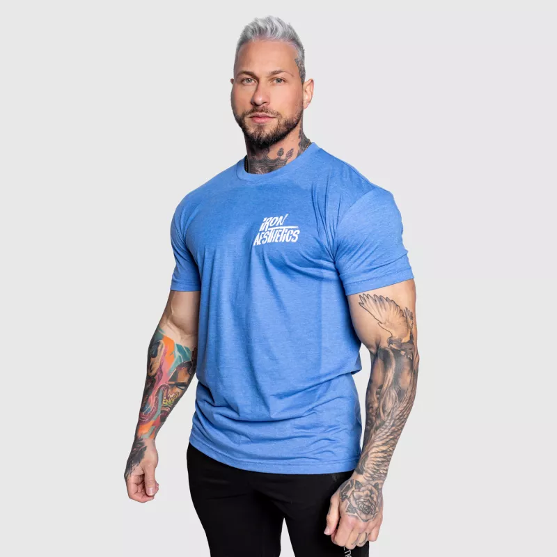 Pánske športové tričko Iron Aesthetics Graffitee, modré-3