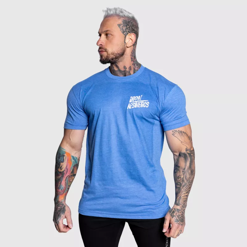 Pánske športové tričko Iron Aesthetics Graffitee, modré-2
