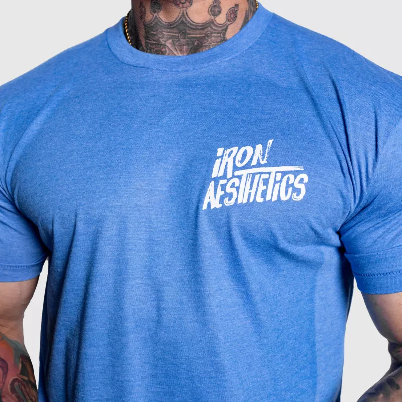 Pánske športové tričko Iron Aesthetics Graffitee, modré-6