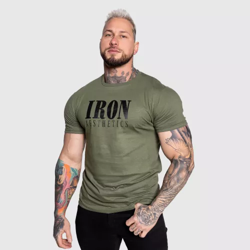 Pánske športové tričko Iron Aesthetics Urban, vojenská zelená