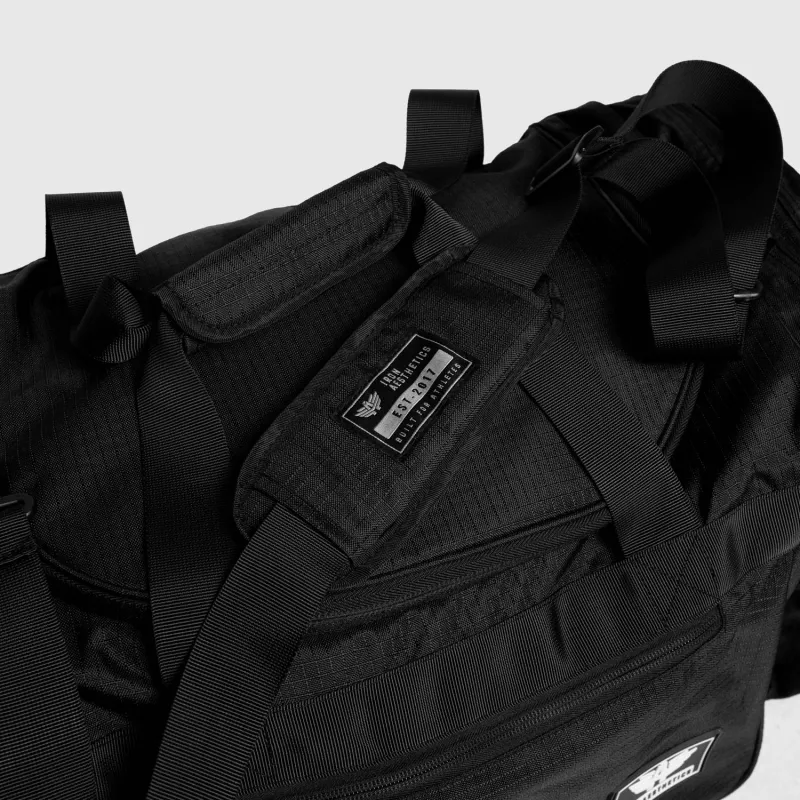 Športová taška Iron Aesthetics Essential, čierna-10