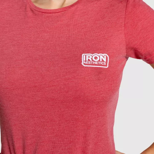 Dámske športové tričko Iron Aesthetics Lightness, červené
