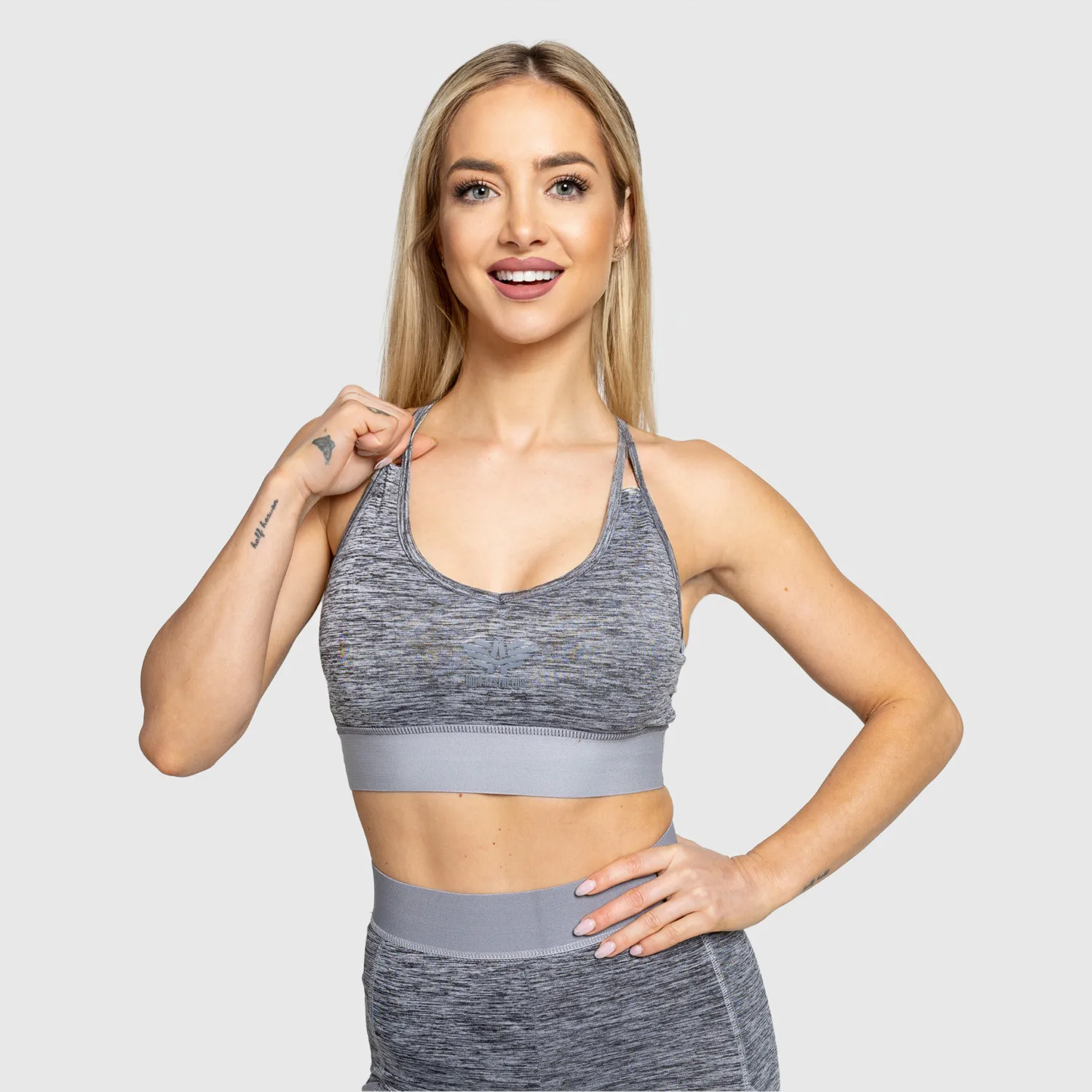Športová podprsenka Iron Aesthetics Grande, sivá-1