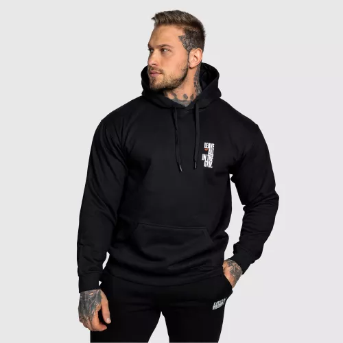 Pánska fitness mikina Iron Aesthetics Motive, čierna