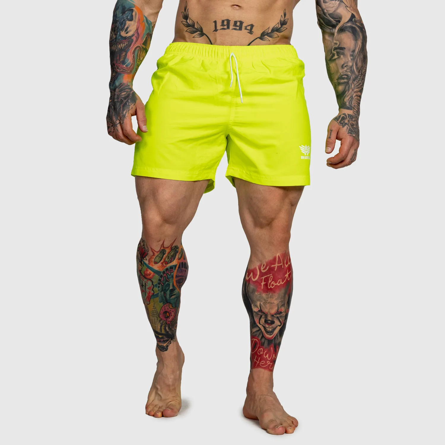 Pánske plavecké šortky Iron Aesthetics Sunshine, žlté-1