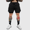 Funkční šortky Iron Aesthetics SweatPro 2in1, černé