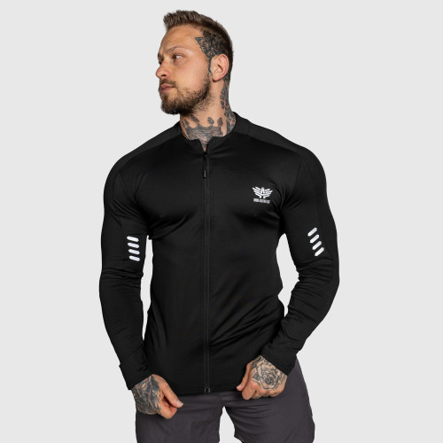 Športový top na zips Iron Aesthetics Unstoppable, čierny