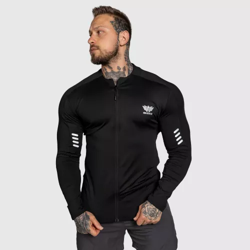 Športový top na zips Unstoppable, čierny