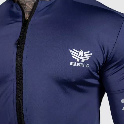 Športový top na zips Unstoppable, modrý