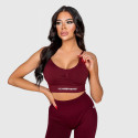 Športová podprsenka Iron Aesthetics Scrunch, bordová