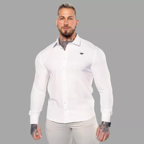 Strečová košeľa Iron Aesthetics Slim Stretch, natural
