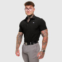 Strečová košeľa Iron Aesthetics Short Slim Stretch, čierna