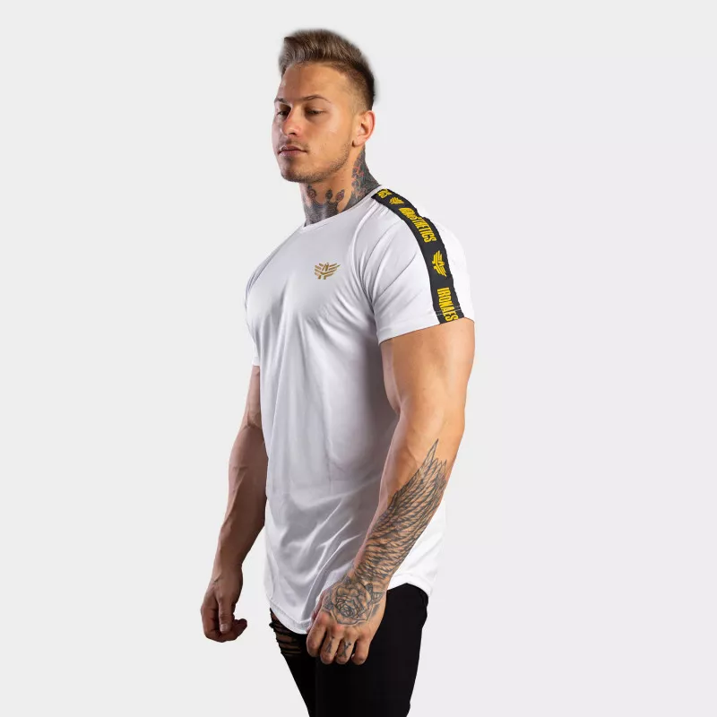 Pánske tričko Iron Aesthetics STRIPES, bielo-zlaté-8