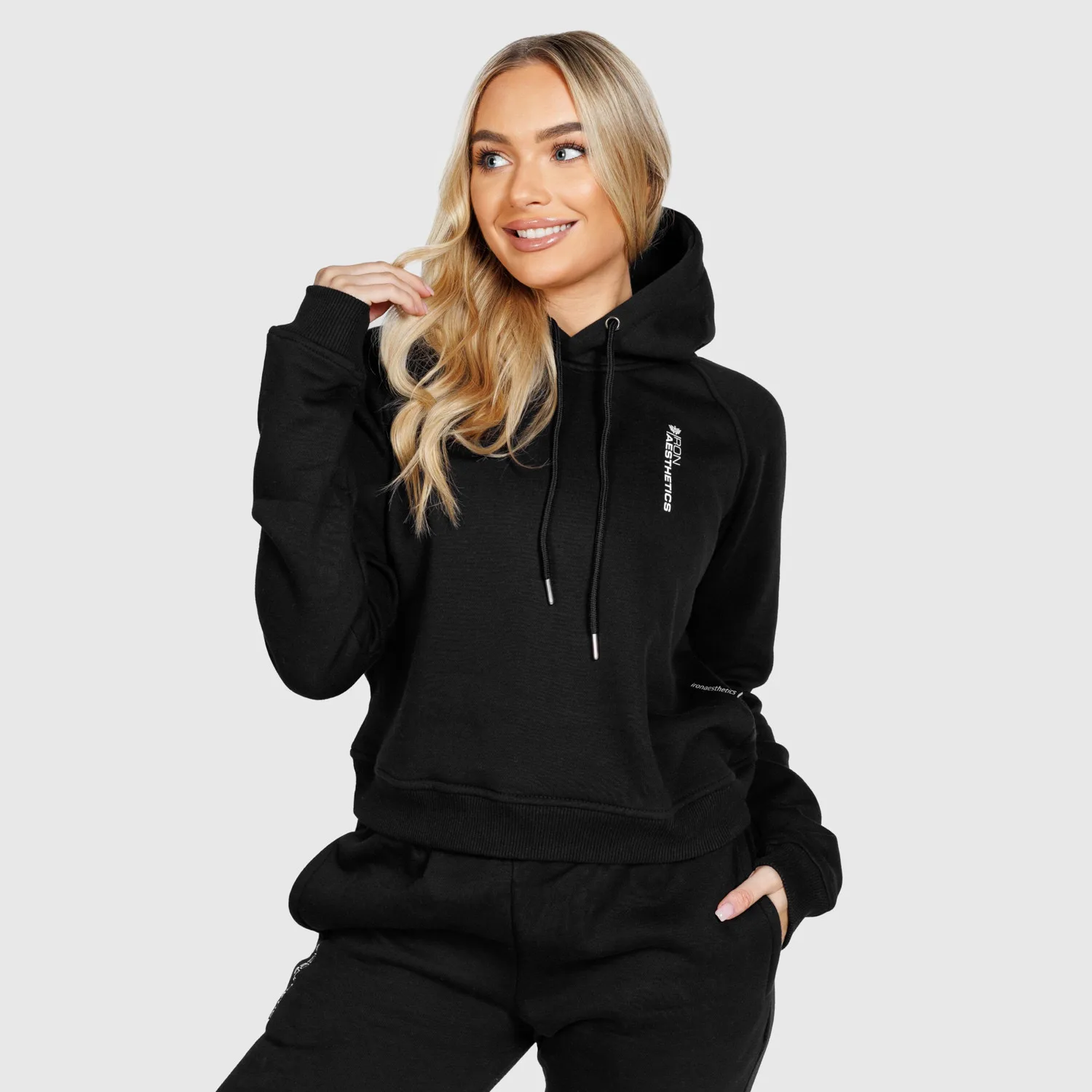 Dámska športová mikina Iron Aesthetics Comfy, čierna-1