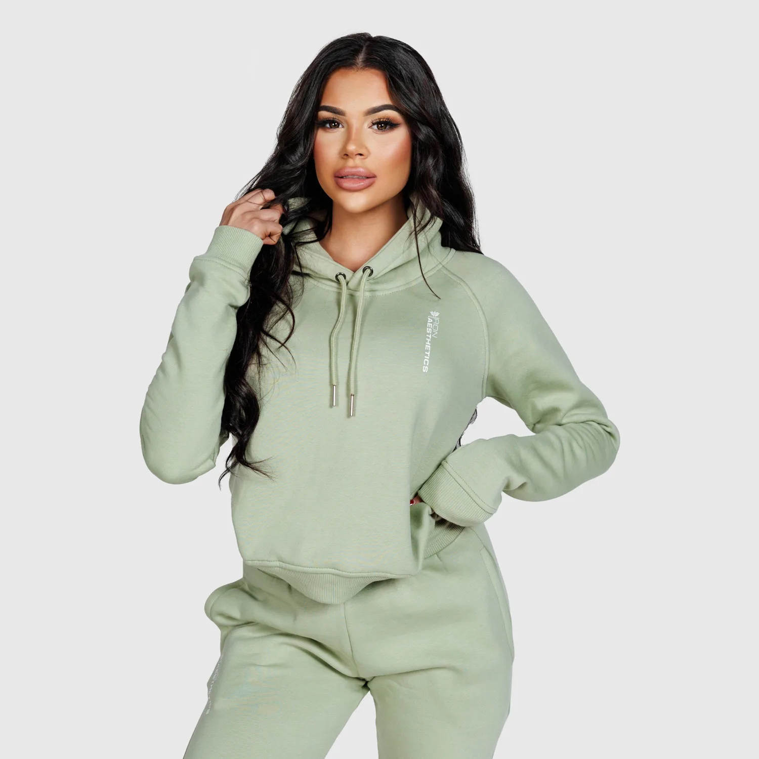 Dámska športová mikina Iron Aesthetics Comfy, zelená-1