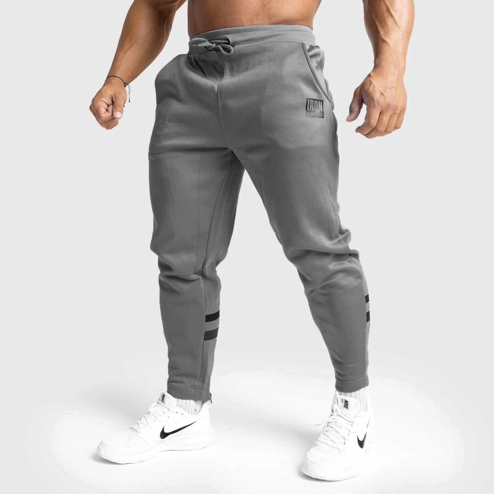 Jogger tepláky Iron Aesthetics Boxed, sivá-1