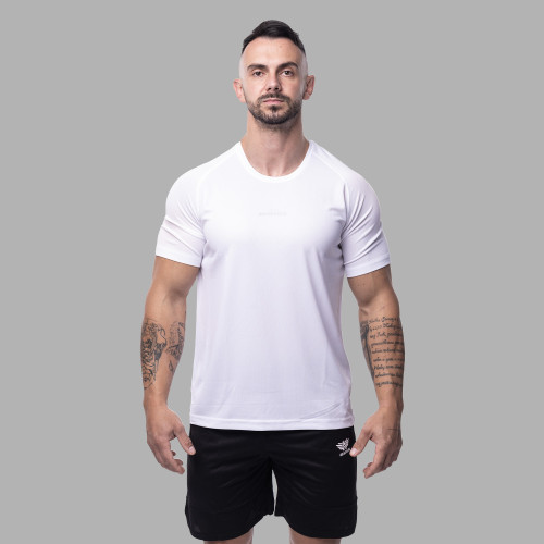 Pánske športové tričko Iron Aesthetics Training, biele