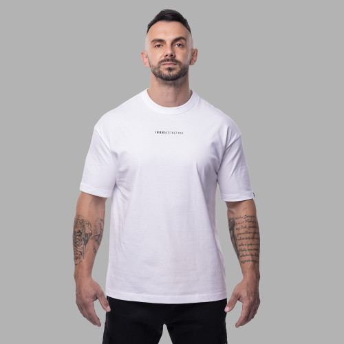 Oversize tričko Iron Aesthetics Vibe Tee, biele