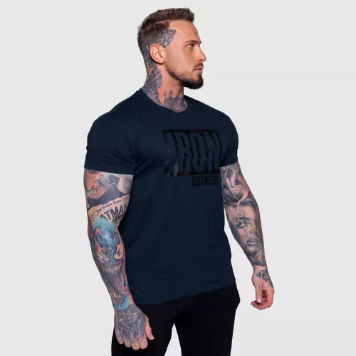 Pánske tričko Iron Aesthetics Slash, navy