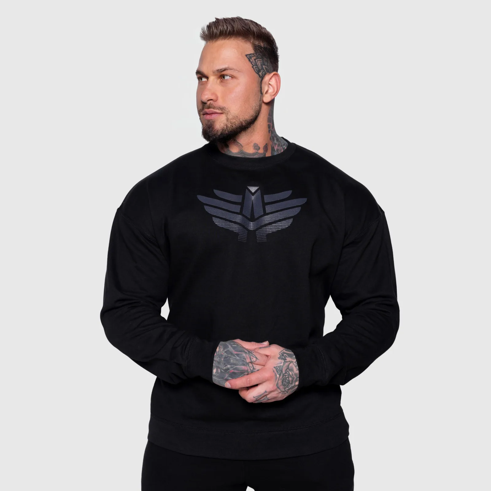Pánska mikina Iron Aesthetics Essential, čierna-1