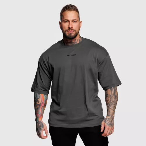 Oversize tričko Iron Aesthetics Major, sivé