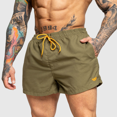 Pánske plavky Iron Aesthetics Beach Mode, zelené