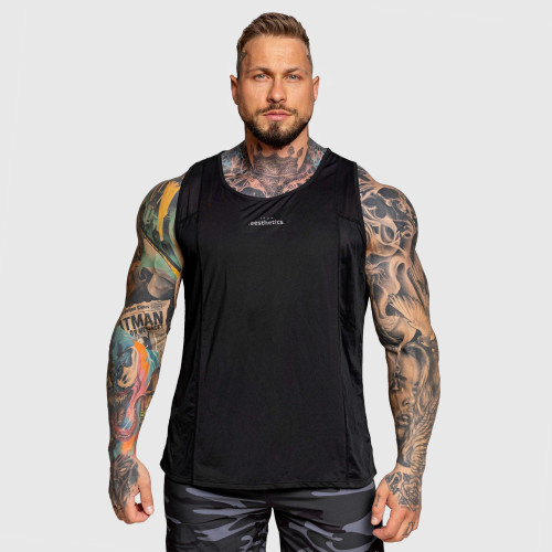 Pánske funkčné tielko Iron Aesthetics Camo Mesh, čierne