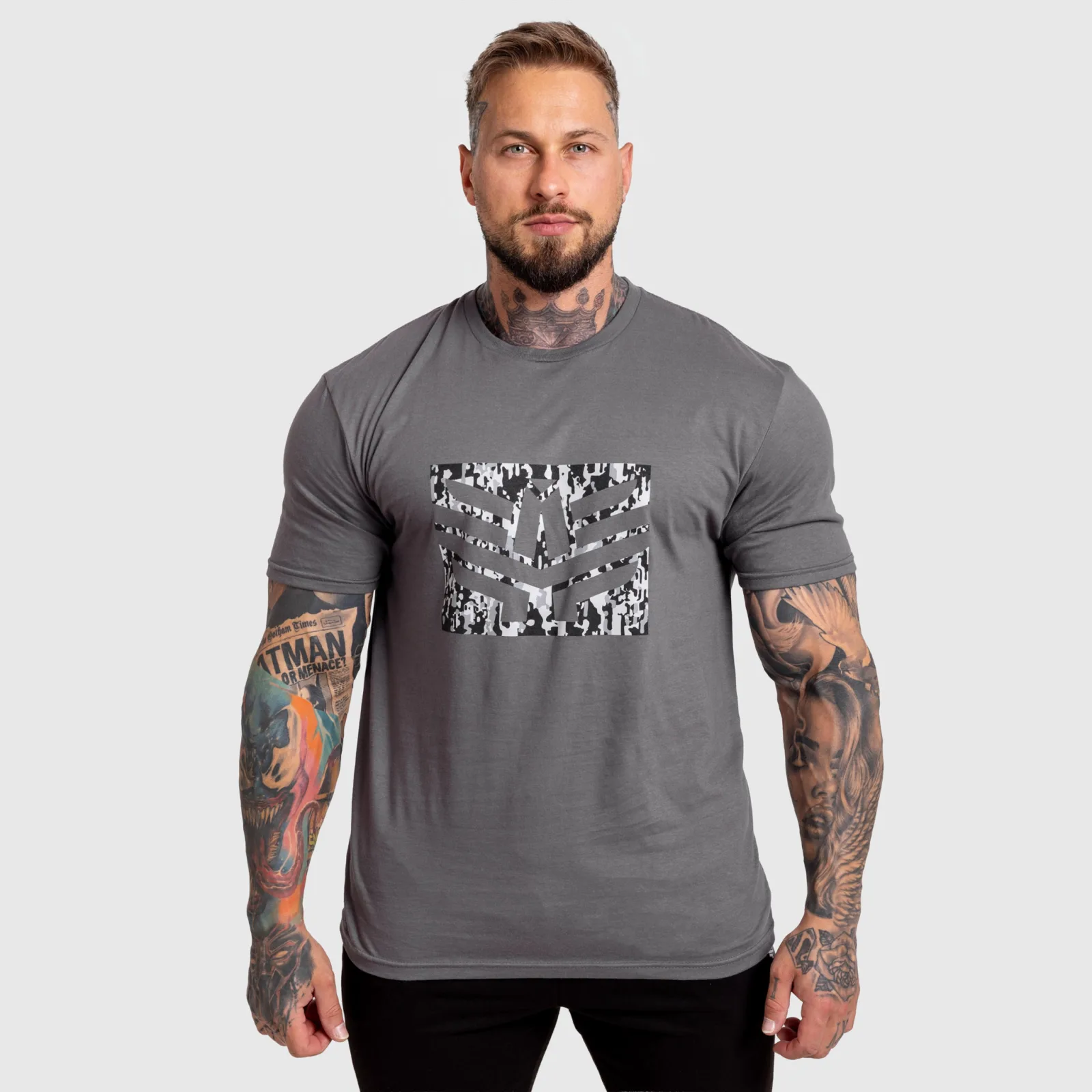 Pánske tričko Iron Aesthetics Tactical, sivé-1