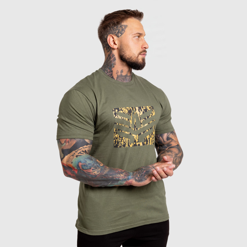 Pánske tričko Iron Aesthetics Tactical, zelené · záber 6