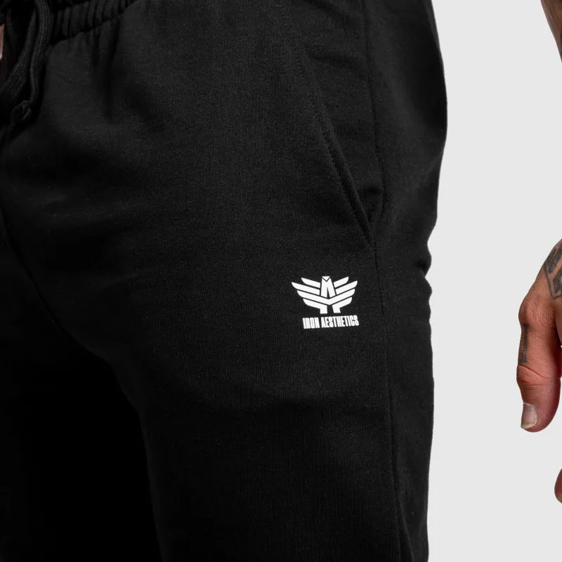 Pánske jogger tepláky Iron Aesthetics Snap, čierne-8