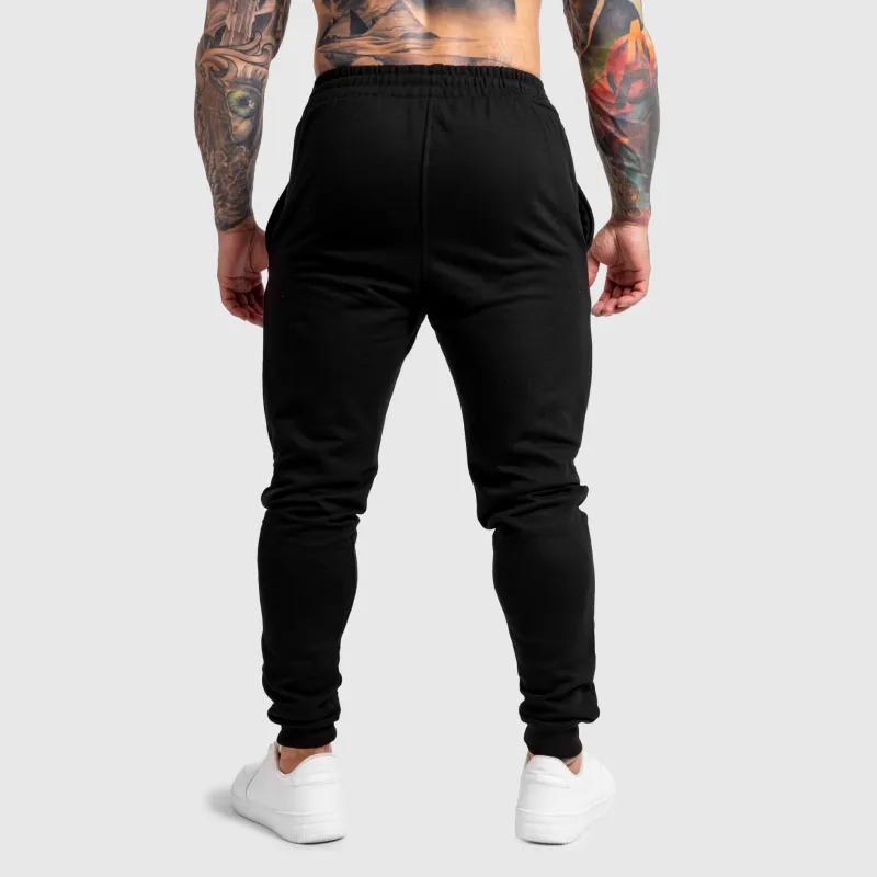 Pánske jogger tepláky Iron Aesthetics Snap, čierne-4