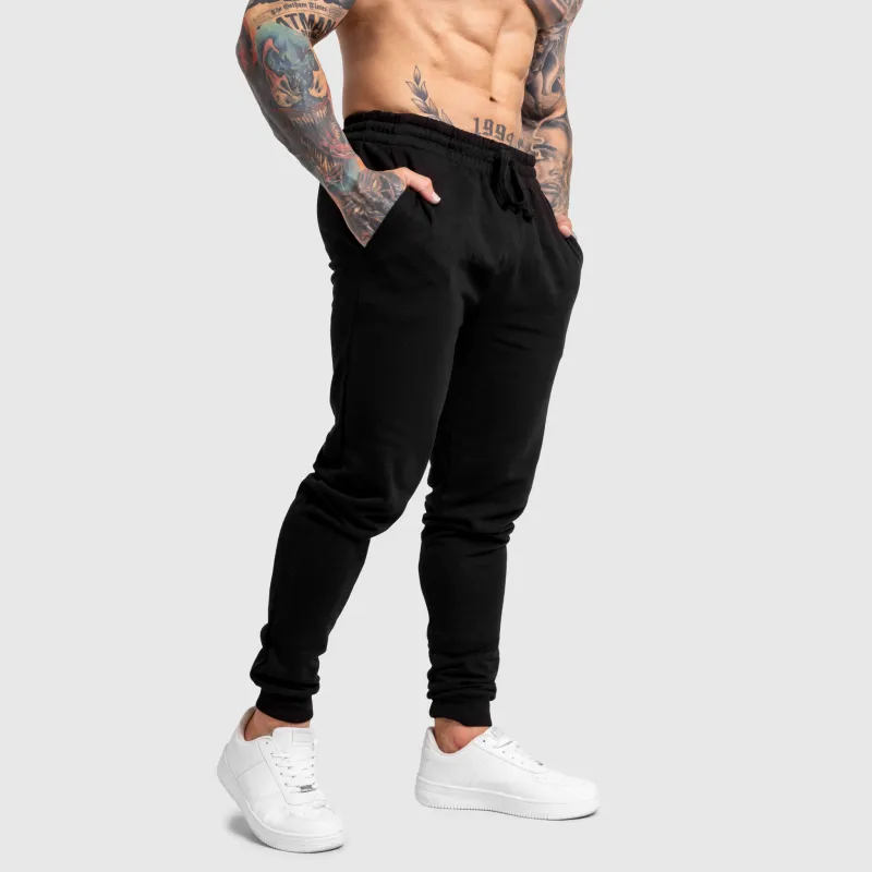 Pánske jogger tepláky Iron Aesthetics Snap, čierne-5