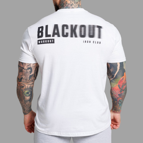 Pánske tričko Iron Aesthetics Blackout, biele