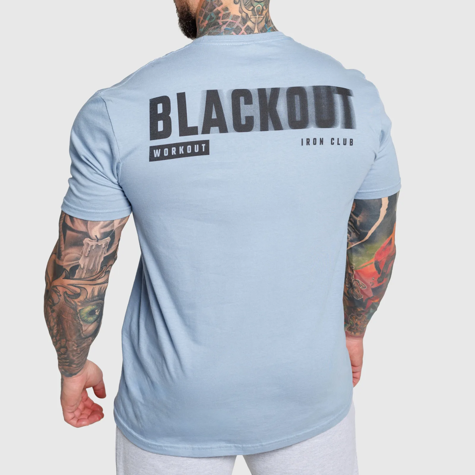 Pánske tričko Iron Aesthetics Blackout, modré-1