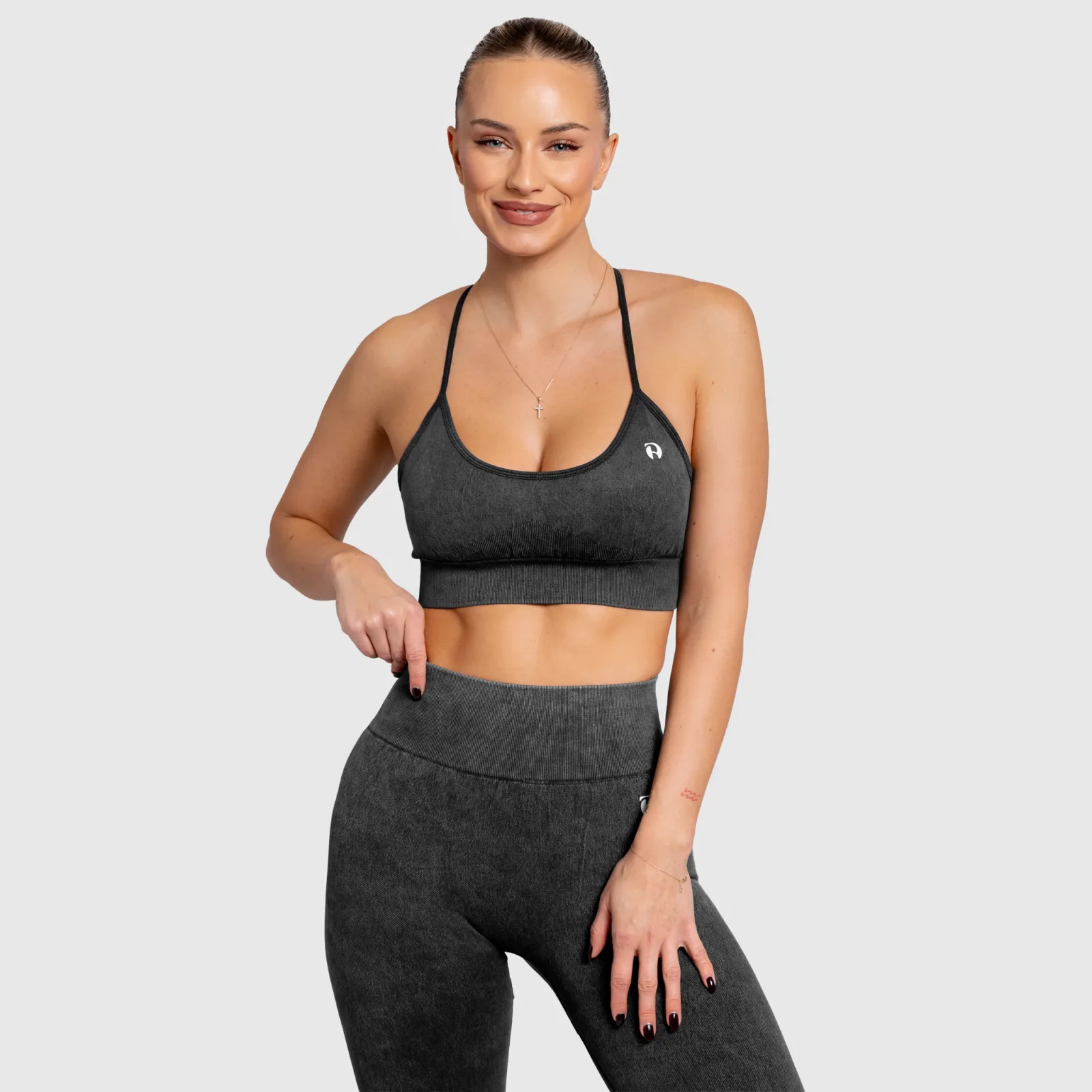 Dámska podprsenka Iron Aesthetics Faded, washed black-1