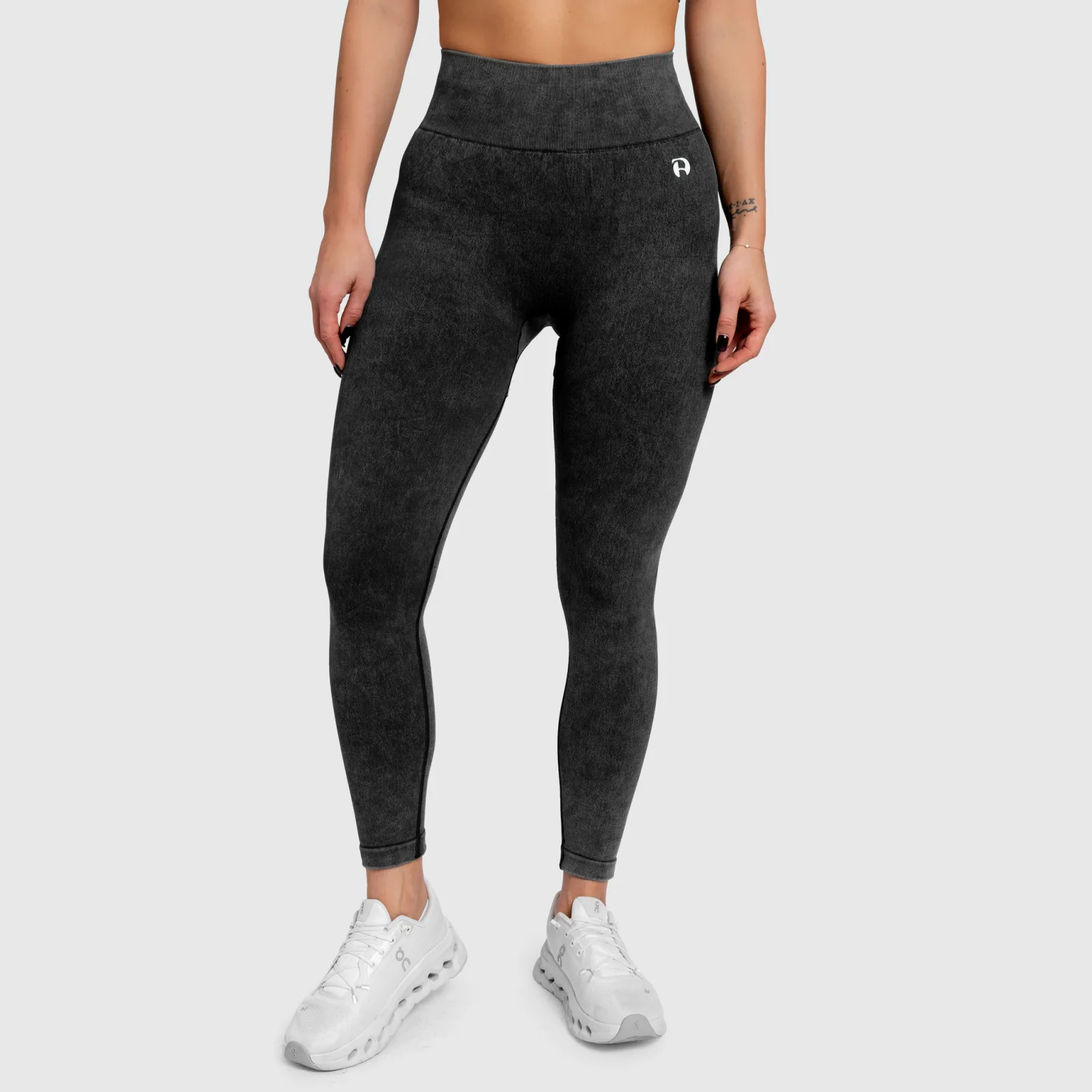 Dámske legíny Iron Aesthetics Faded, washed black-1