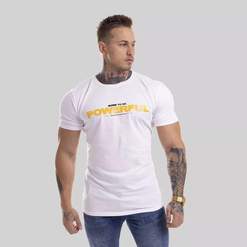 Ultrasoft tričko Iron Aesthetics Powerful, biele-4