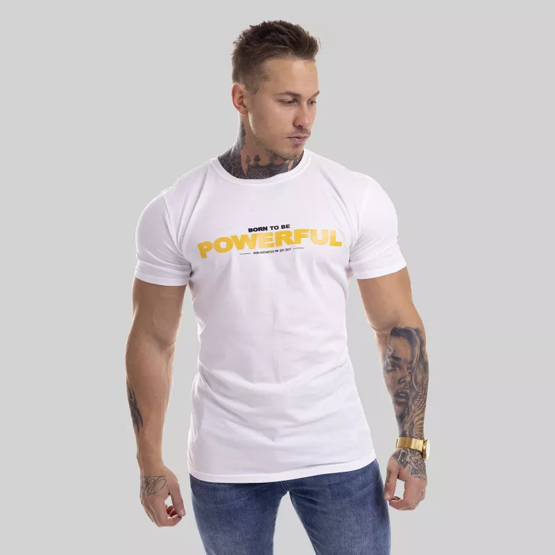 Ultrasoft tričko Iron Aesthetics Powerful, biele-6