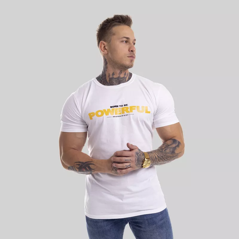 Ultrasoft tričko Iron Aesthetics Powerful, biele-7