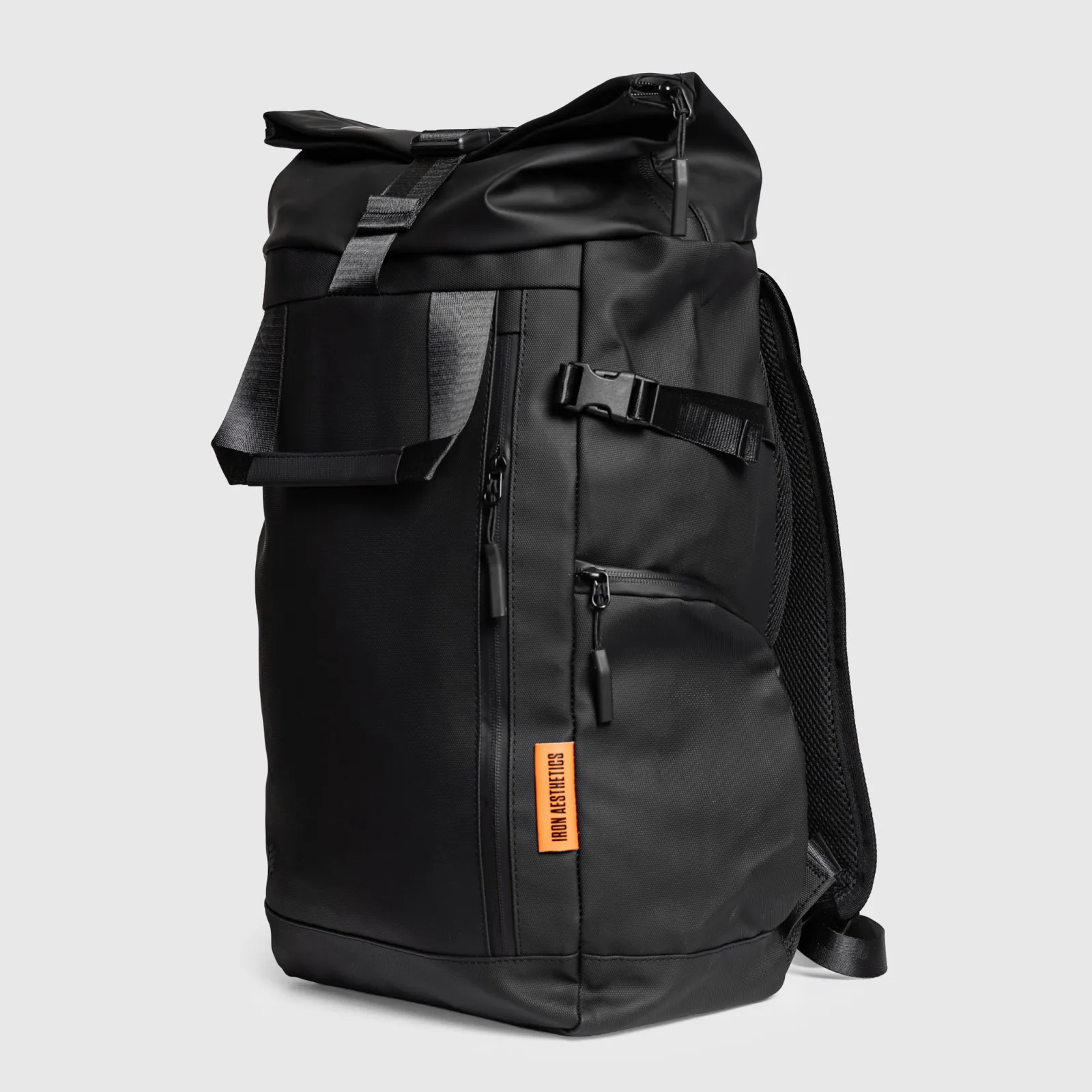 Rolltop batoh Iron Aesthetics Urban Pro, čierny-1