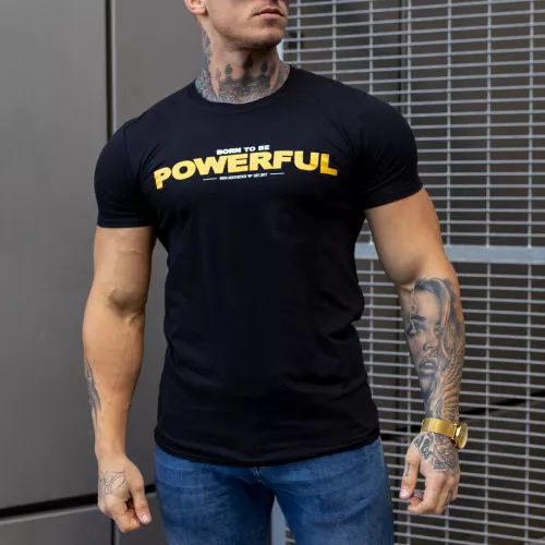 Ultrasoft tričko Iron Aesthetics Powerful, čierne