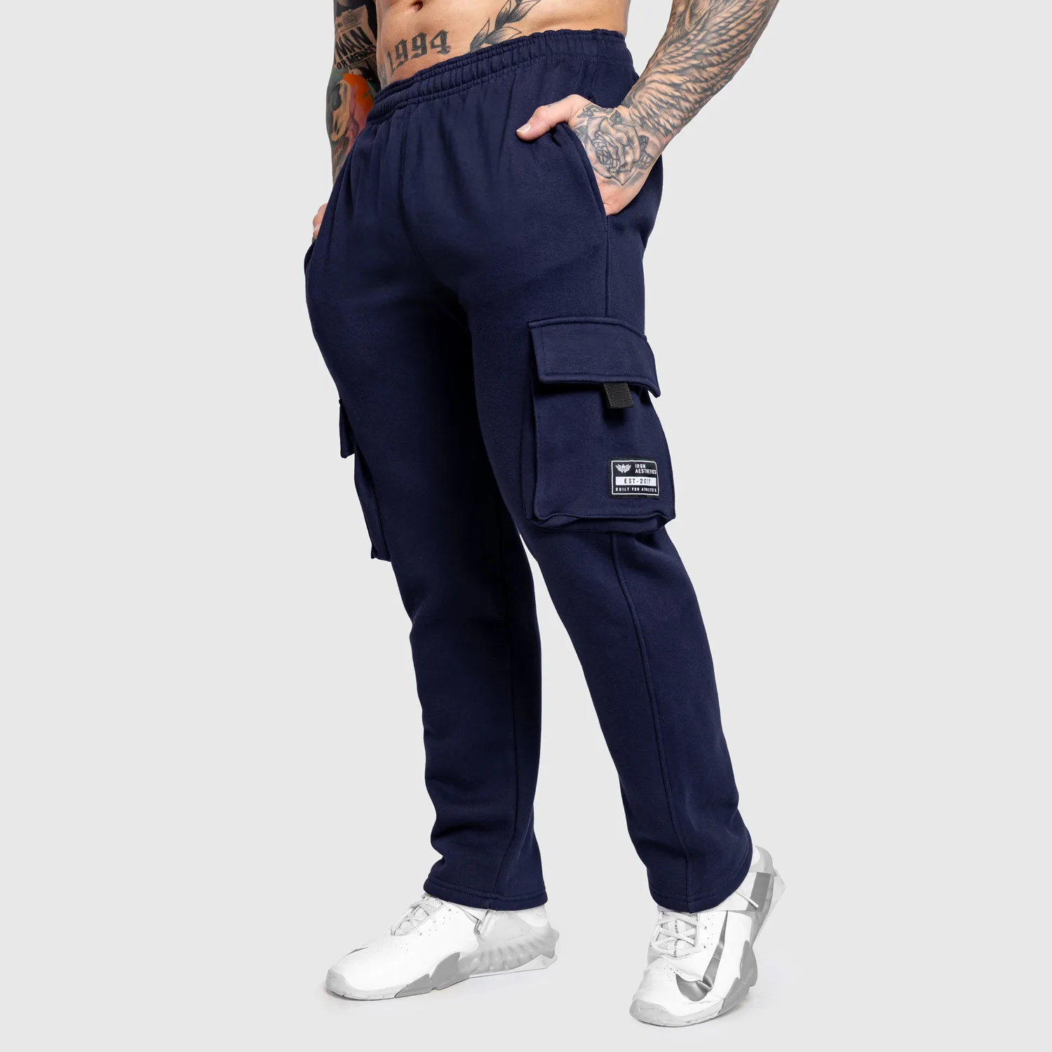 Pánske tepláky Iron Aesthetics Utility, navy-1
