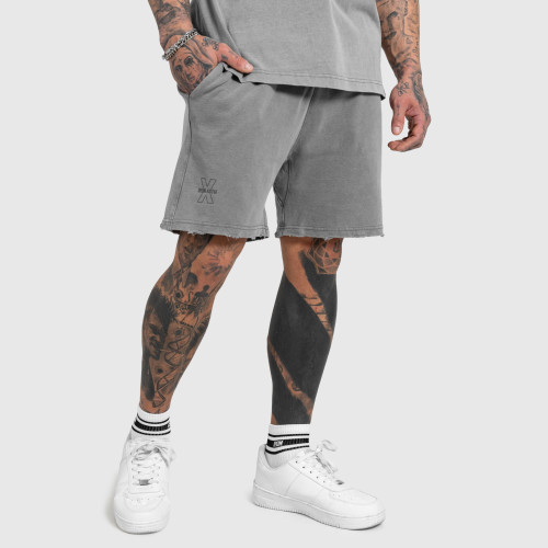 Pánske kraťasy Iron Aesthetics X Washed, sivé