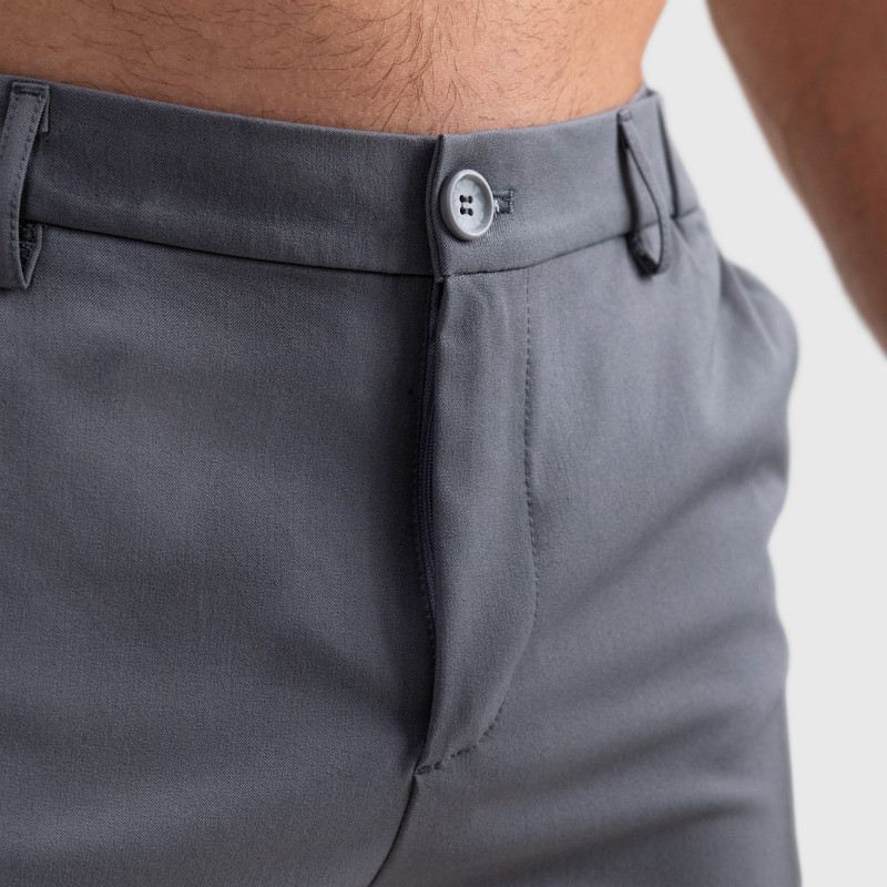 Pánske kraťasy Iron Aesthetics Chino Flex, sivé · záber 6