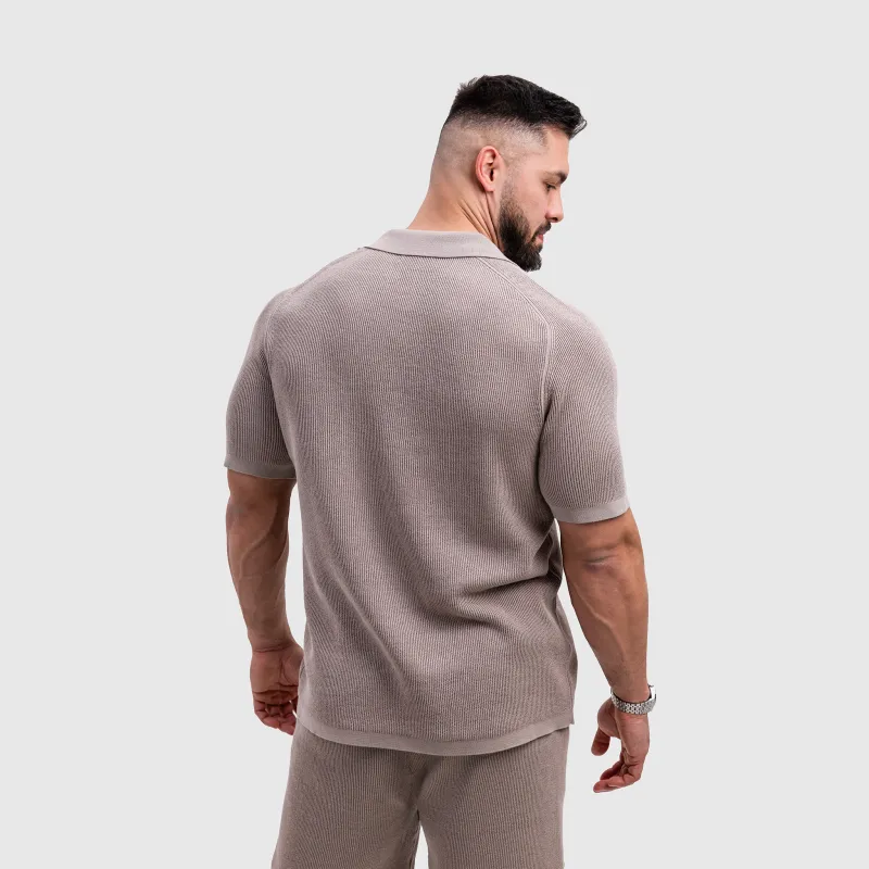 Pánska pletená súprava Iron Aesthetics Vibe, béžová-14