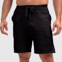 Pánske pletené kraťasy Iron Aesthetics Vibe, čierne
