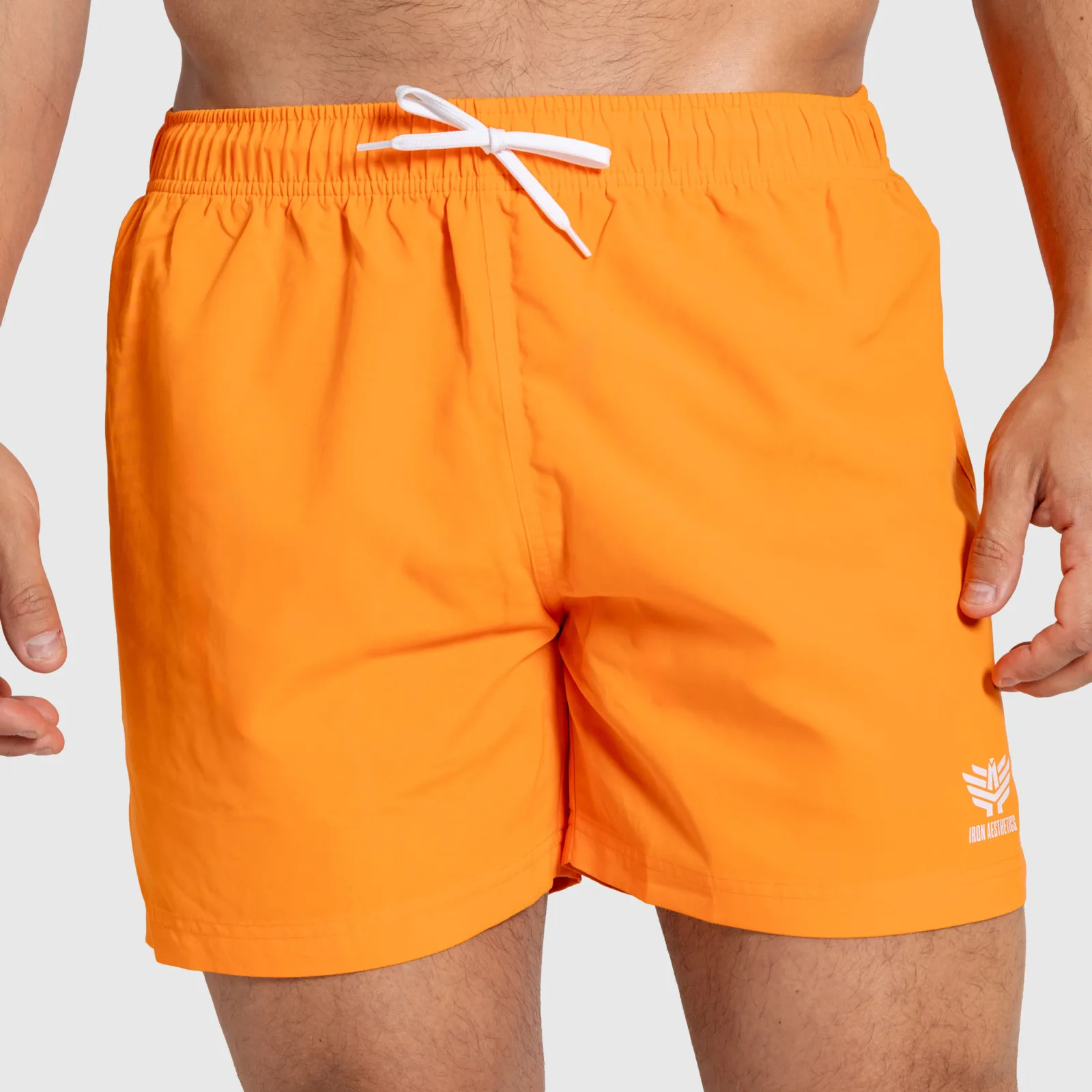 Pánske plavecké šortky Iron Aesthetics Sunshine, oranžové-1