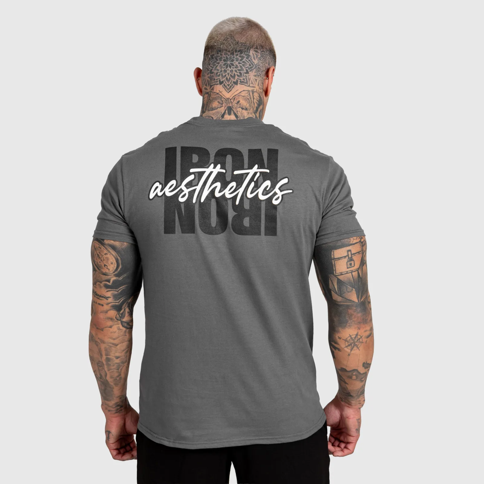 Pánske tričko Iron Aesthetics Reflect, tmavosivé-1